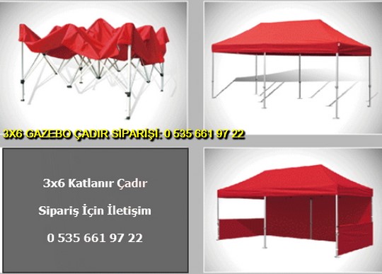 3x6 Katlanabilir Gazebo Portatif Çadır Tente