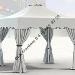 CLK 3x3 Garden Bungalov Cabana Bahçe Çadırı Katlanır Gazebo Tente 19