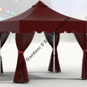 CLK 3x3 Garden Bungalov Cabana Bahçe Çadırı Katlanır Gazebo Tente 17