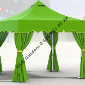 CLK 3x3 Garden Bungalov Cabana Bahçe Çadırı Katlanır Gazebo Tente 18