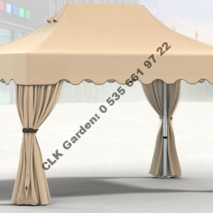 CLK 3x4 Garden Bungalov Cabana Bahçe Çadırı Katlanır Gazebo Tente 9