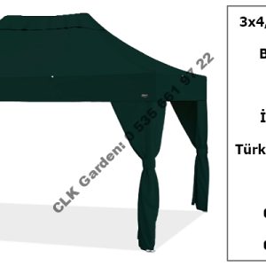 CLK 3x4 Garden Bungalov Cabana Bahçe Çadırı Katlanır Gazebo Tente 3