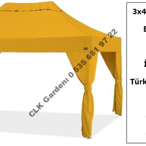 CLK 3x4 Garden Bungalov Cabana Bahçe Çadırı Katlanır Gazebo Tente 8