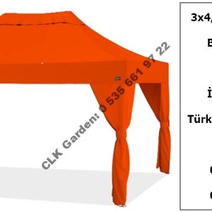 CLK 3x4 Garden Bungalov Cabana Bahçe Çadırı Katlanır Gazebo Tente 5