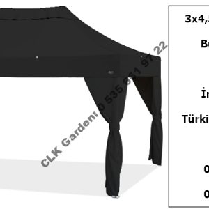 CLK 3x4 Garden Bungalov Cabana Bahçe Çadırı Katlanır Gazebo Tente 1