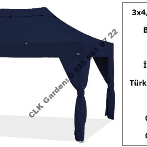 CLK 3x4 Garden Bungalov Cabana Bahçe Çadırı Katlanır Gazebo Tente 4