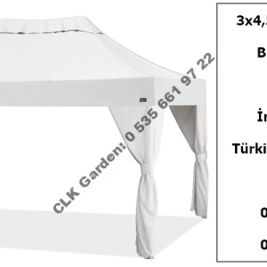 CLK 3x4 Garden Bungalov Cabana Bahçe Çadırı Katlanır Gazebo Tente 7