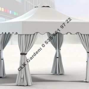 CLK 4x4 Garden Bungalov Cabana Bahçe Çadırı Katlanır Gazebo Tente 5