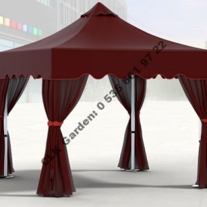 CLK 4x4 Garden Bungalov Cabana Bahçe Çadırı Katlanır Gazebo Tente 4