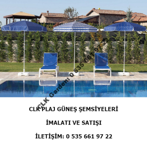 CLK Baskılı ve Baskısız Plaj Güneş Şemsiyeleri İmalatı Satışı
