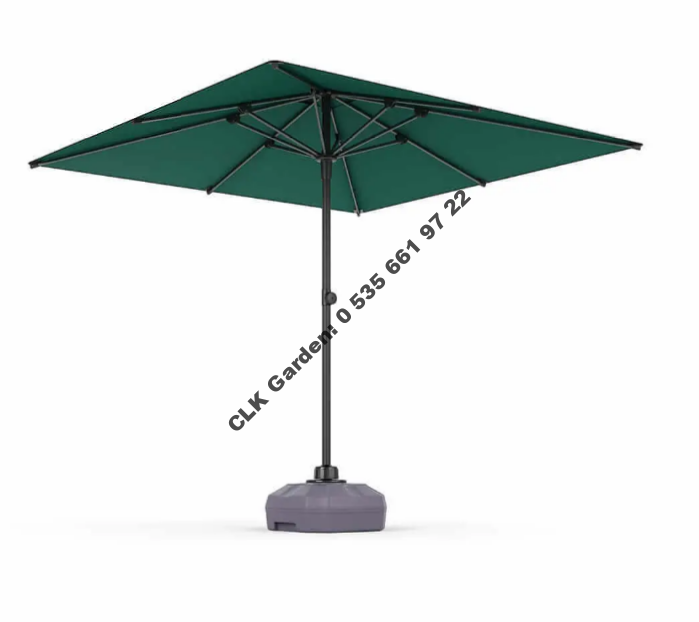 CLK 225 x 225mt Mega Dual Şemsiye Bahçe Cafe Otel Plaj Şemsiyeleri - Image 7