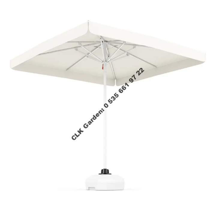 CLK 2x2 Mega Mini Şemsiye 50 lt Bidonlu Bahçe Cafe Otel Plaj Havuz Şemsiyeleri - Image 2