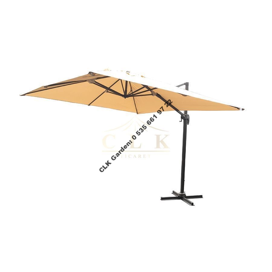 CLK 3x3 Metre Profesyonel Alüminyum Bahçe Cafe Teras Otel Şemsiyeleri