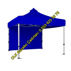 CLK 4x4 Katlanabilir Tente Gazebo Çadır Arka Kapalı Perdeli Stand Tanıtım Gölgelik Çardak Makaslı Çadırlar