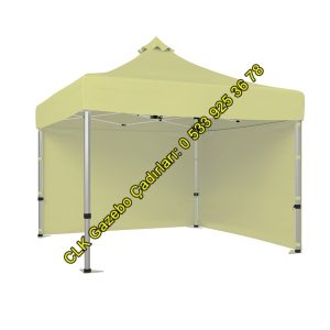 CLK 4x4 Metre Gazebo Çadır 2 Perdeli Katlanır Makaslı Çardak Katlanabilir Gölgelik Tanıtım Stand Tente