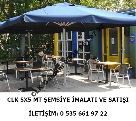 CLK 5x5 Metre Çap 100 Ortadan Direkli Alüminyum Teleskopik Şemsiye İmalatı Satışı - Image 10