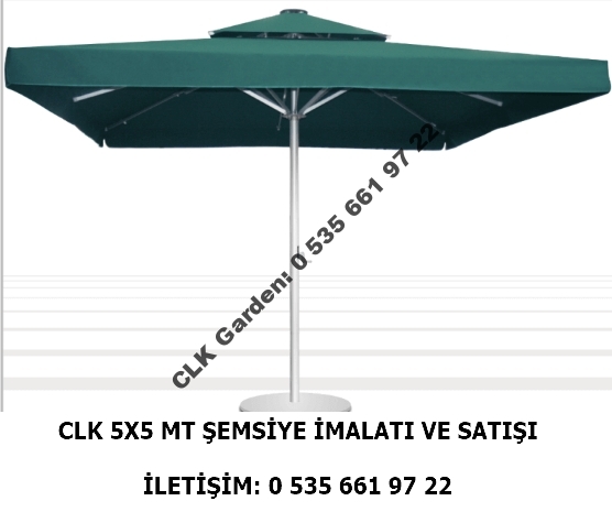 CLK 5x5 Metre Çap 100 Ortadan Direkli Alüminyum Teleskopik Şemsiye İmalatı Satışı - Image 13