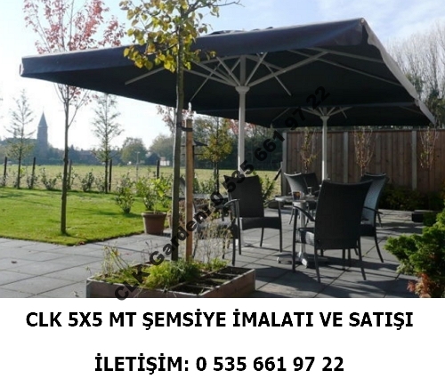 CLK 5x5 Metre Çap 100 Ortadan Direkli Alüminyum Teleskopik Şemsiye İmalatı Satışı - Image 12