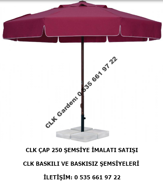 CLK Çap 250 Yuvarlak Logo Baskılı Mega İpli Makaralı Şemsiye İmalatı Satış - Image 5