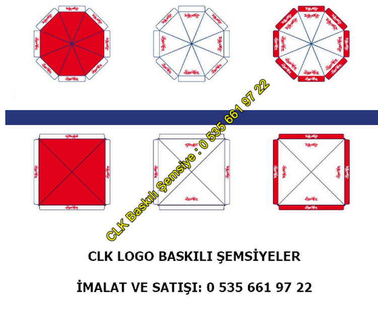 CLK Şemsiye Logo Marka Baskılı Promosyon Tanıtım Şemsiye İmalatı ve Satışı - Image 24