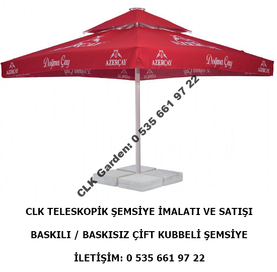 CLK Teleskopik Krank Çift Kubbeli Bacalı Baskılı ve Baskısız Şemsiye İmalatı - Image 4