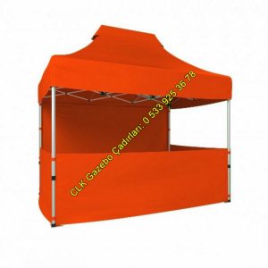 CLK 2x3 Katlanabilir Tente 1 Tam Duvar 3 Yarım Duvar Portatif Gazebo Stand Çadırı
