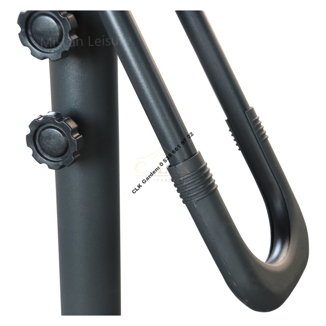 CLK Garden 3 mt Yandan Kollu Bahçe Şemsiyesi Kahverengi - Image 5