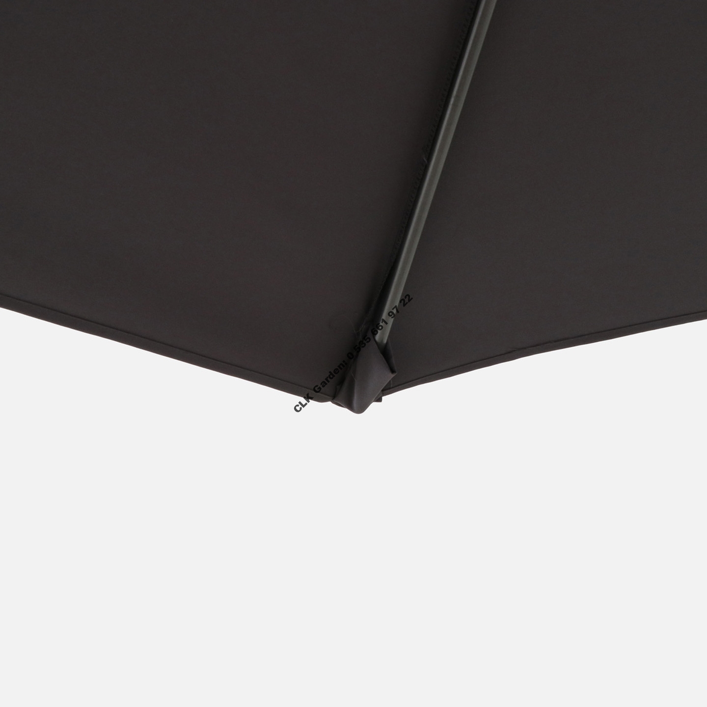 CLK Mykonos Şemsiye 3x3 Metre Alüminyum Antrasit Yandan Kollu Dirsekli Bahçe Cafe Şemsiyesi - Image 9