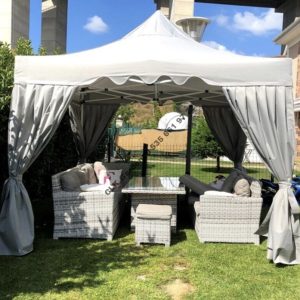 CLK 3x3 Garden Bungalov Cabana Bahçe Çadırı Katlanır Gazebo Tente 03