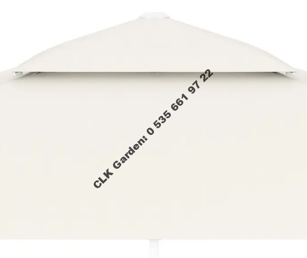 CLK 330x330 Mega İpli Bacalı Küp Bidonlu Set Şemsiye Antrasit Bahçe Otel Cafe Şemsiyesi - Image 3