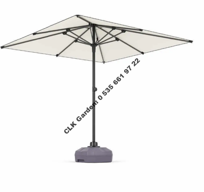 CLK 225 x 225mt Mega Dual Şemsiye Bahçe Cafe Otel Plaj Şemsiyeleri - Image 9