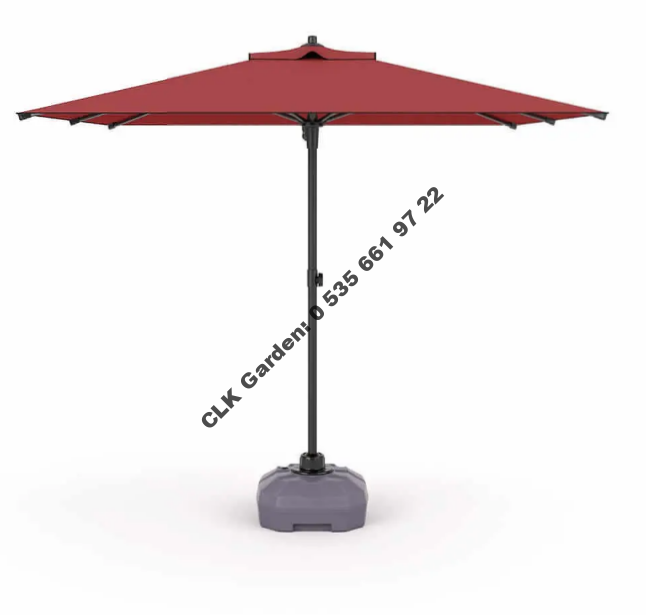 CLK 225 x 225mt Mega Dual Şemsiye Bahçe Cafe Otel Plaj Şemsiyeleri - Image 2